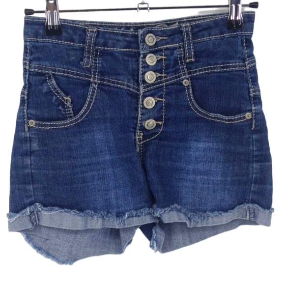 Rue 21 Button Fly Cut off Jean Shorts - Picture 1 of 5